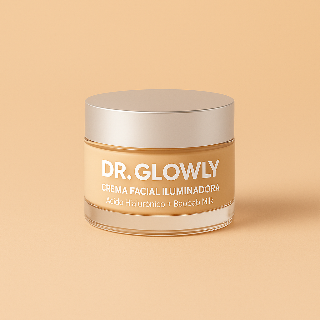 Crema Hidratante Iluminadora  Ácido Hialurónico + Baobab Milk + Lychees